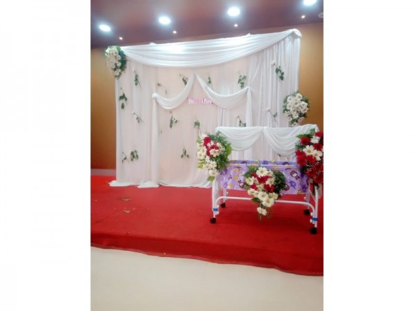 Pearl White  Decoration for Naming Ceremony
