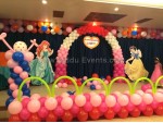 Princess And Balloon Arch Decoration