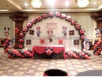 Black And Red Minnie Theme Decoration