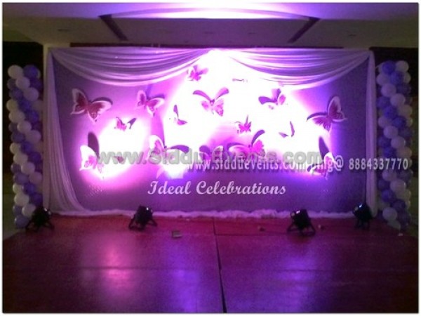 Simple Butterfly Backdrop Decoration