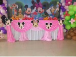 Paper Fans And Balloon Backdrop Decoration
