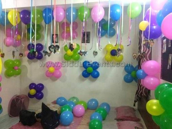 Colourful Balloon Decoration For Home