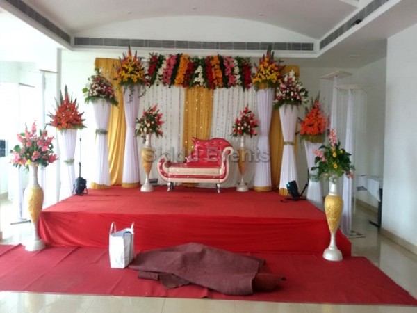 Traditional Flower Decoration For Engagement