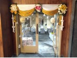 White And Gold Decoration For Engagement