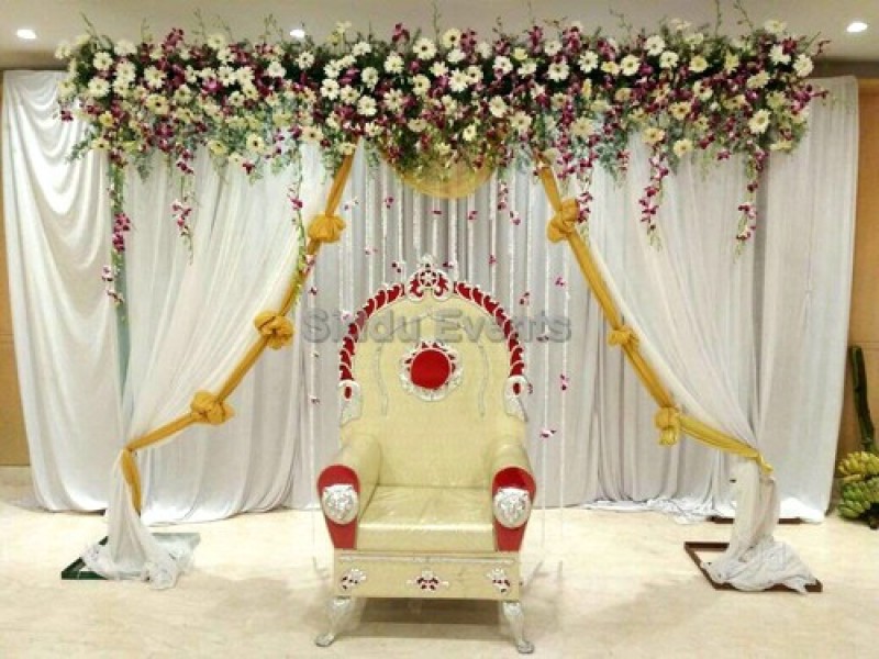 Simple Decoration For Engagement/Naming Ceremony at Hall