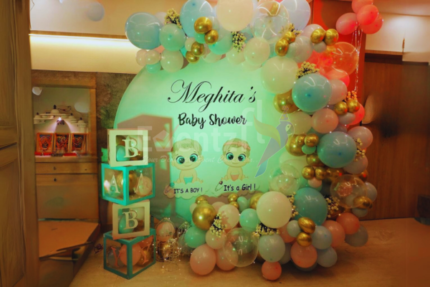 Twin Baby Theme Ring Decor