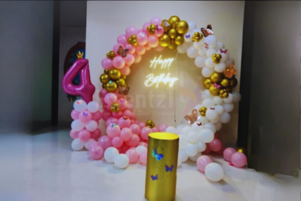 Pink & Whitish Ring Decor