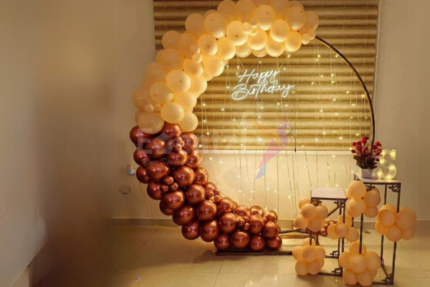 White & Copper Ring Decor