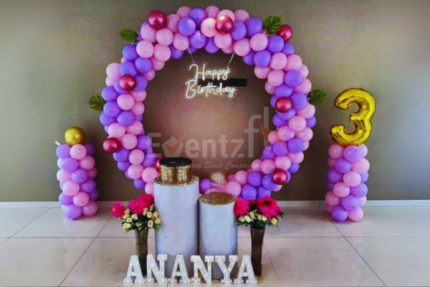 Pink & Purple Ring Decor
