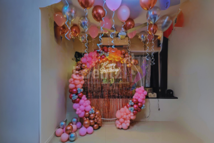 Shimmer Pink Ring Decor