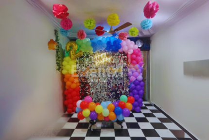 Rainbow Silver Sequin Decor