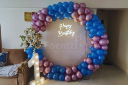 Rose Blue Ring Decor