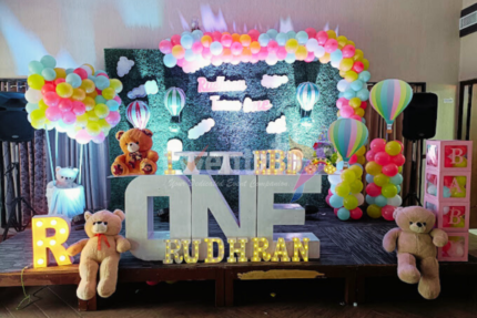 Teddy Hot Air Balloon Theme Decor