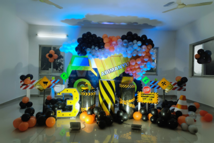 Graceful Construction Theme Decor